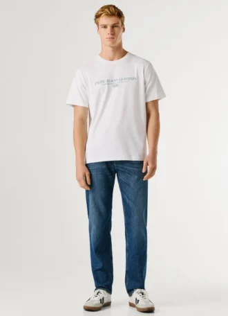 T-shirt con stampa logo e vestibilità regolare