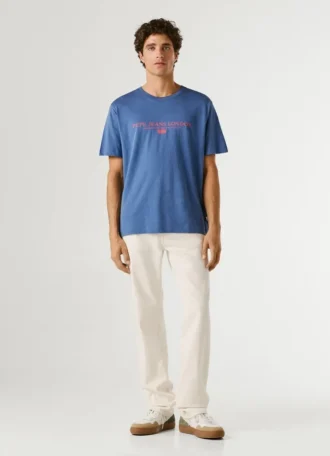 T-shirt con stampa logo e vestibilità regolare