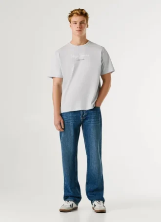T-shirt con stampa logo e vestibilità regolare