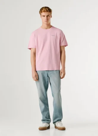 T-shirt con stampa logo e vestibilità regolare T-shirt con stampa logo e vestibilità regolare