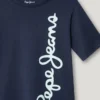 T-shirt con stampa logo e vestibilità regolare T-shirt con stampa logo e vestibilità regolare