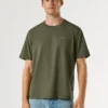 T-shirt con stampa logo e vestibilità regolare T-shirt con stampa logo e vestibilità regolare