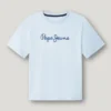 T-shirt con stampa logo e vestibilità regolare T-shirt con stampa logo e vestibilità regolare