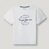 T-shirt con stampa logo e vestibilità regolare T-shirt con stampa logo e vestibilità regolare