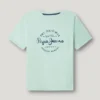 T-shirt con stampa logo e vestibilità regolare T-shirt con stampa logo e vestibilità regolare