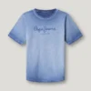 T-shirt con stampa logo e vestibilità regolare T-shirt con stampa logo e vestibilità regolare
