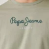 T-shirt con stampa logo e vestibilità regolare
