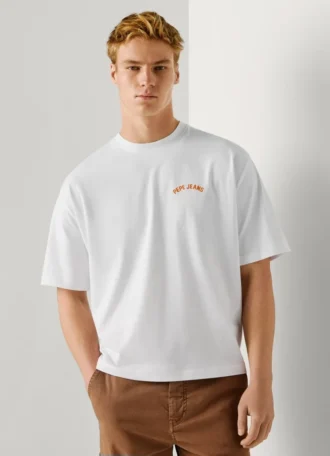 T-shirt con stampa sul retro e vestibilità ampia