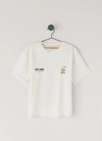 T-shirt con stampa sul retro e vestibilità comoda