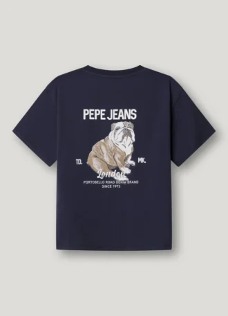 T-shirt con stampa sul retro e vestibilità comoda