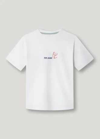 T-shirt con stampa sul retro e vestibilità regolare