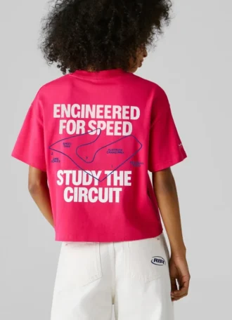 T-shirt dalla vestibilità ampia con stampa sul retro