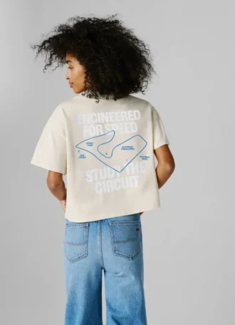 T-shirt dalla vestibilità ampia con stampa sul retro