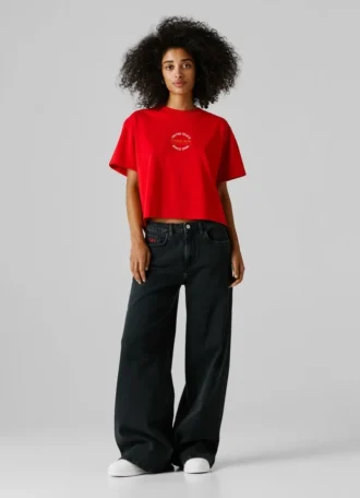 T-shirt dalla vestibilità ampia con stampa sul retro