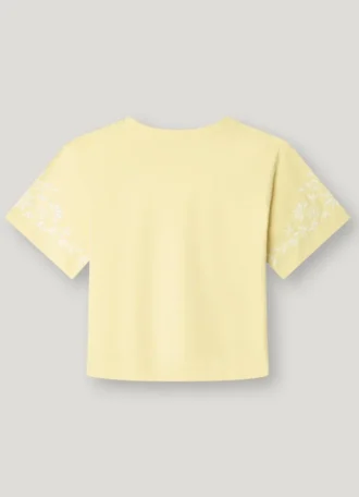 T-shirt dalla vestibilità comoda con ricami floreali