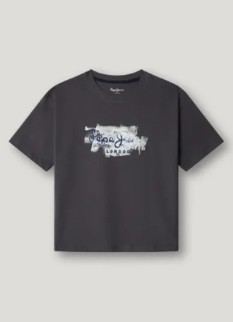 T-shirt dalla vestibilità comoda con stampa del logo