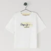 T-shirt dalla vestibilità comoda con stampa del logo T-shirt dalla vestibilità comoda con stampa del logo