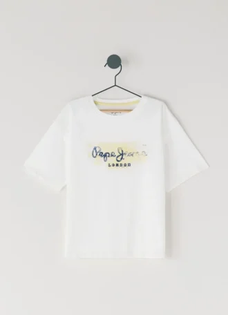 T-shirt dalla vestibilità comoda con stampa del logo