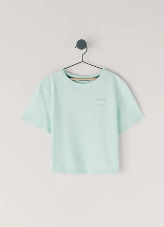 T-shirt dalla vestibilità comoda con stampa del logo T-shirt dalla vestibilità comoda con stampa del logo