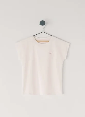 T-shirt dalla vestibilità comoda con stampa del logo T-shirt dalla vestibilità comoda con stampa del logo