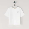 T-shirt dalla vestibilità comoda con stampa del logo T-shirt dalla vestibilità comoda con stampa del logo