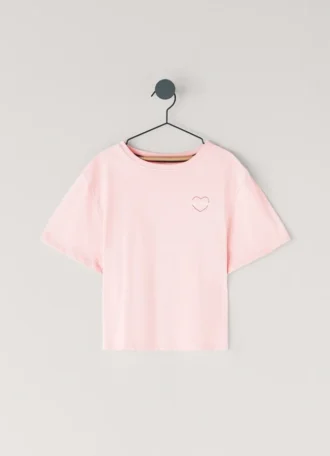 T-shirt dalla vestibilità comoda con stampa del logo T-shirt dalla vestibilità comoda con stampa del logo