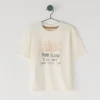 T-shirt dalla vestibilità comoda con stampa del logo T-shirt dalla vestibilità comoda con stampa del logo