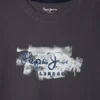 T-shirt dalla vestibilità comoda con stampa del logo T-shirt dalla vestibilità comoda con stampa del logo