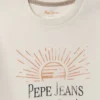 T-shirt dalla vestibilità comoda con stampa del logo T-shirt dalla vestibilità comoda con stampa del logo