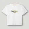 T-shirt dalla vestibilità comoda con stampa del logo T-shirt dalla vestibilità comoda con stampa del logo