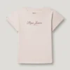 T-shirt dalla vestibilità comoda con stampa del logo T-shirt dalla vestibilità comoda con stampa del logo