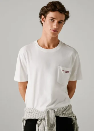 T-shirt dalla vestibilità comoda con tasca frontale