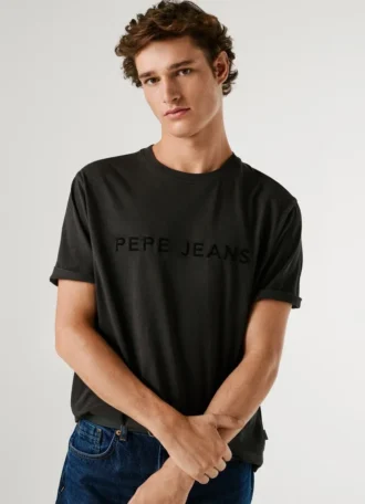 T-shirt dalla vestibilità regolare con logo ricamato