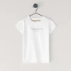 T-shirt slim fit con logo glitterato T-shirt slim fit con logo glitterato