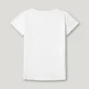 T-shirt slim fit con logo glitterato T-shirt slim fit con logo glitterato