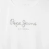 T-shirt slim fit con logo glitterato T-shirt slim fit con logo glitterato