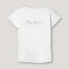 T-shirt slim fit con logo glitterato T-shirt slim fit con logo glitterato