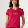 T-shirt slim fit con stampa logo T-shirt slim fit con stampa logo