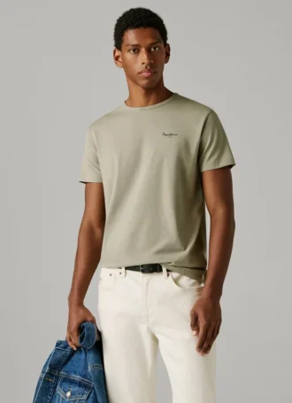 T-shirt slim fit con stampa logo