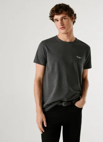 T-shirt slim fit con stampa logo