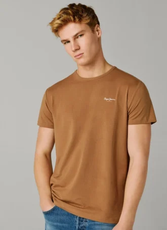 T-shirt slim fit con stampa logo