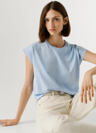 T-shirt slim fit con stampa logo