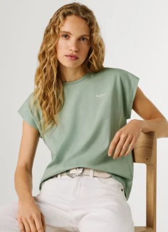 T-shirt slim fit con stampa logo