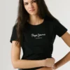 T-shirt slim fit con stampa logo T-shirt slim fit con stampa logo