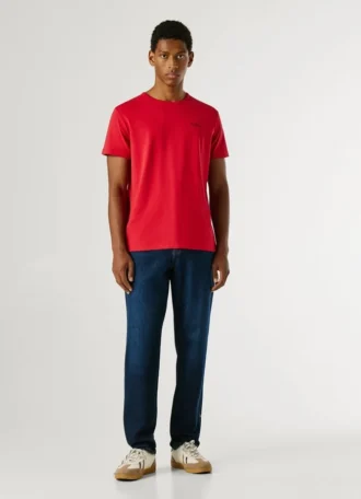 T-shirt slim fit con stampa logo