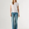 T-shirt slim fit con stampa logo
