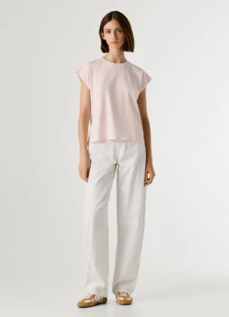 T-shirt slim fit con stampa logo