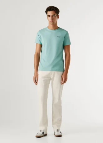 T-shirt slim fit con stampa logo