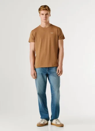 T-shirt slim fit con stampa logo
