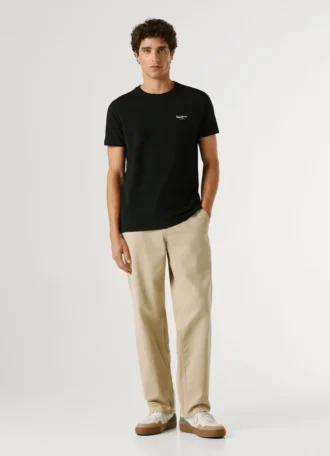 T-shirt slim fit con stampa logo